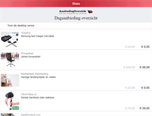 Tablet Screenshot of m.aanbiedingoverzicht.nl